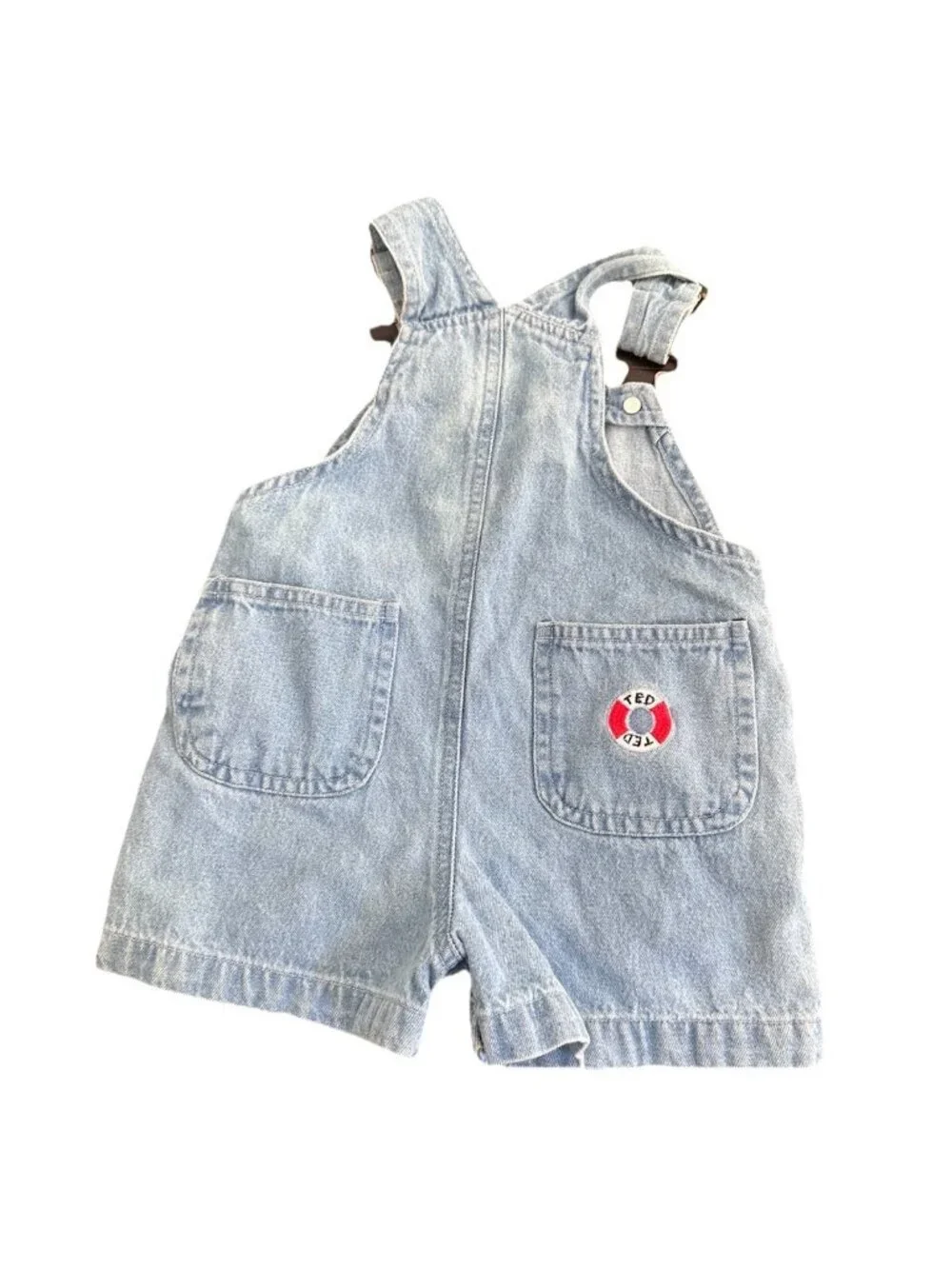 Vintage Miniwear Bear Overalls Size 12 Months Blue  Denim